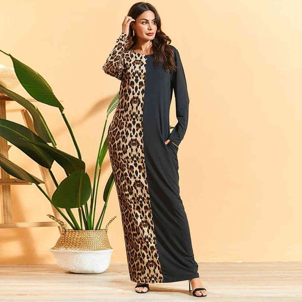 middle east muslim arab women's clothing maxi leopard fashion shreds sleeve pencils dress, Black;gray
middle east muslim arab women's clothing maxi leopard fashion shreds sleeve pencils dress, Black;gray