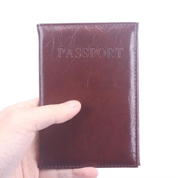 card holders 2021 oil wax leather passport holder for id cover documents travel case r bag, Brown;gray
card holders 2021 oil wax leather passport holder for id cover documents travel case r bag, Brown;gray