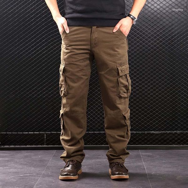 men's pants cargo multi pockets style tactical cotton outwear straight casual trousers for men1, Black
men's pants cargo multi pockets style tactical cotton outwear straight casual trousers for men1, Black