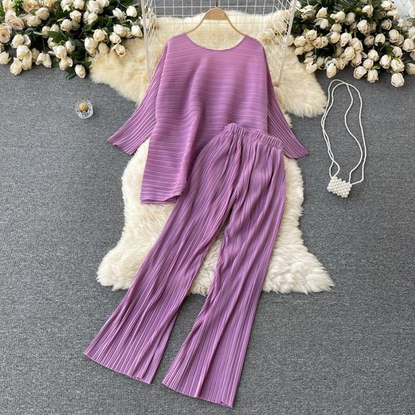 women's two piece pants noble and elegant 2021 heavy-duty pleated long-sleeved + wide-leg fashionable two-piece suit gl289, White
women's two piece pants noble and elegant 2021 heavy-duty pleated long-sleeved + wide-leg fashionable two-piece suit gl289, White