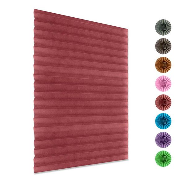 curtain & drapes 1 pc self-adhesive windows curtains for kitchen bathroom balcony shades solid color pleated blinds half blackout
curtain & drapes 1 pc self-adhesive windows curtains for kitchen bathroom balcony shades solid color pleated blinds half blackout