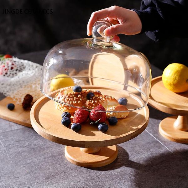 other bakeware western transparent glass cover wood tray holiday party single layer self-help display fruit plate dessert candy cake stand
other bakeware western transparent glass cover wood tray holiday party single layer self-help display fruit plate dessert candy cake stand