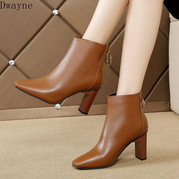 boots women's 2021 autumn and winter wild korean fashion thick with casual short, Black