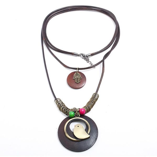 pendant necklaces fashion vintage multilayer long leather chain necklace retro alloy bird hamsa hand pendants statement girl women casual je, Silver
pendant necklaces fashion vintage multilayer long leather chain necklace retro alloy bird hamsa hand pendants statement girl women casual je, Silver