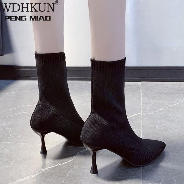 boots sock knitting stretch high heels for women fashion shoes 2021 spring autumn ankle booties female, Black
boots sock knitting stretch high heels for women fashion shoes 2021 spring autumn ankle booties female, Black