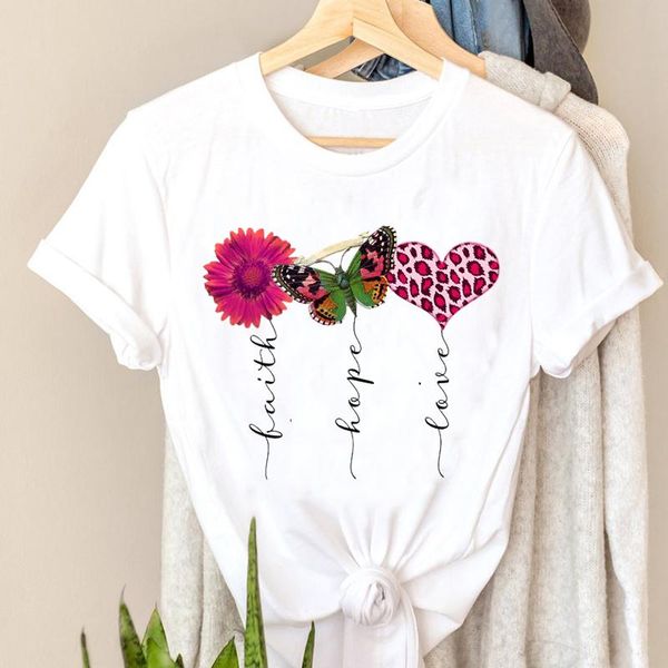 women flower letter leopard love heart t-shirt short sleeve graphic t shirts womens shirt print t-shirts tee stylish style female clothes, White
women flower letter leopard love heart t-shirt short sleeve graphic t shirts womens shirt print t-shirts tee stylish style female clothes, White