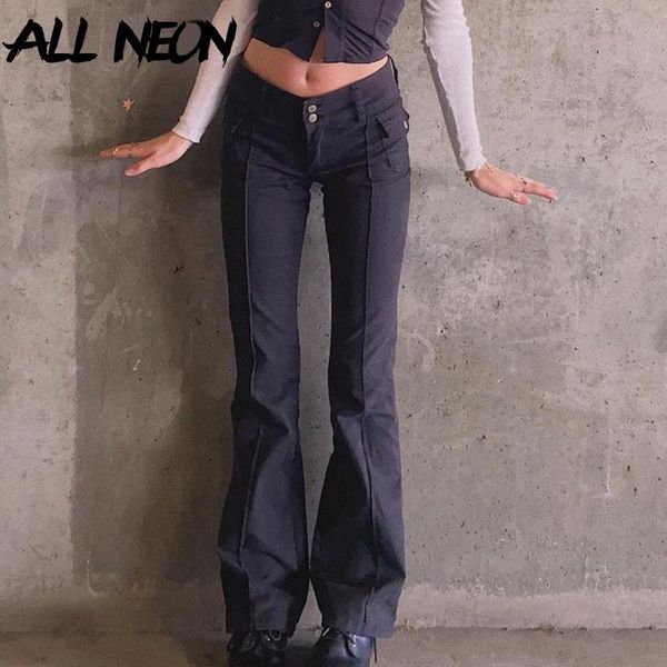 women's pants & capris allneon indie aesthetics slim low waist flare e-girl vintage pockets solid y2k autumn 90s fashion black trousers, Black;white
women's pants & capris allneon indie aesthetics slim low waist flare e-girl vintage pockets solid y2k autumn 90s fashion black trousers, Black;white