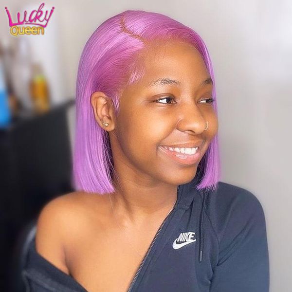 lace wigs purple green pink yellow 613 color bob 13x4 frontal human hair for women lucky queen brazilian straight, Black;brown
lace wigs purple green pink yellow 613 color bob 13x4 frontal human hair for women lucky queen brazilian straight, Black;brown