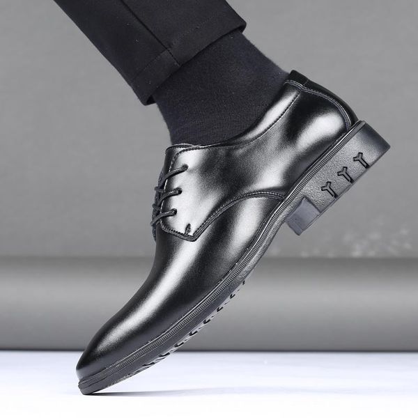 dress shoes style soft real leather mens business work shoe for man 2021 spring casual formal classic, Black
dress shoes style soft real leather mens business work shoe for man 2021 spring casual formal classic, Black