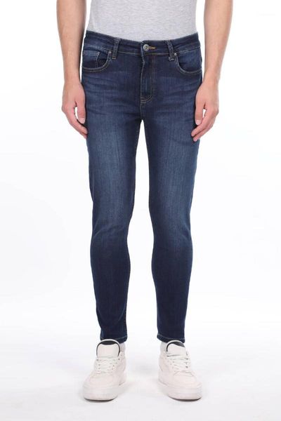 men's jeans male navy blue narrow trotting jean pants
men's jeans male navy blue narrow trotting jean pants