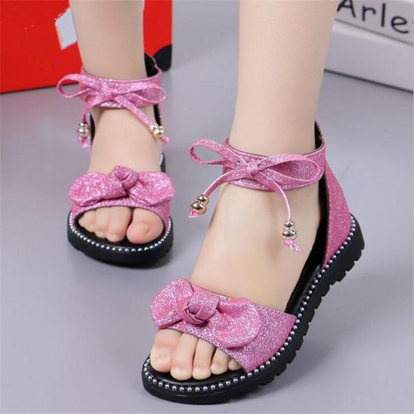 27-37 girls sandals summer kids shoes children fashion sequin bowknot flat pricness, Black;red
27-37 girls sandals summer kids shoes children fashion sequin bowknot flat pricness, Black;red
