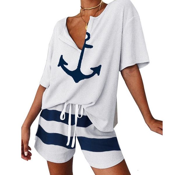 dresses 2 african tracksuit summer women boat anchor print two piece and shorts femme clothes set lounge wear, Black;gray
dresses 2 african tracksuit summer women boat anchor print two piece and shorts femme clothes set lounge wear, Black;gray