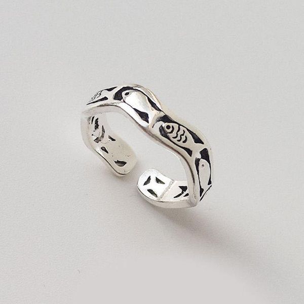 creative retro fish wave opening ring for women elegant wedding silver color jewelry gift cute girl party accessories cluster rings, Golden;silver
creative retro fish wave opening ring for women elegant wedding silver color jewelry gift cute girl party accessories cluster rings, Golden;silver