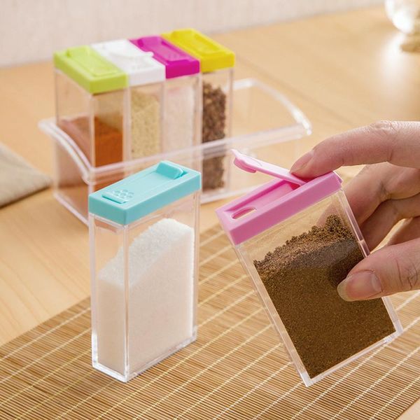 storage bottles & jars spice jar seasoning box 6pcs/set kitchen bottle transparent salt pepper cumin powder tools wholesales
storage bottles & jars spice jar seasoning box 6pcs/set kitchen bottle transparent salt pepper cumin powder tools wholesales