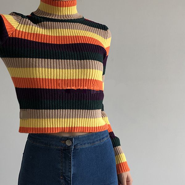 women's knits & tees stripe long sleeve short women sweater fashion turtneck slim casual female autumn winter knitting pullovers c, White
women's knits & tees stripe long sleeve short women sweater fashion turtneck slim casual female autumn winter knitting pullovers c, White