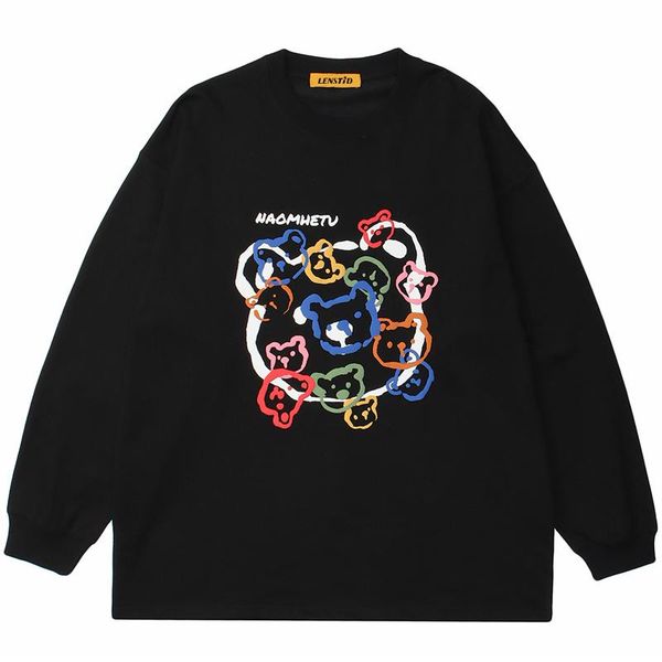 men's hoodies & sweatshirts letter bear print hip hop streetwear sweatshirt pullover harajuku cotton casual men 2021 autumn sweat shirt, Black
men's hoodies & sweatshirts letter bear print hip hop streetwear sweatshirt pullover harajuku cotton casual men 2021 autumn sweat shirt, Black