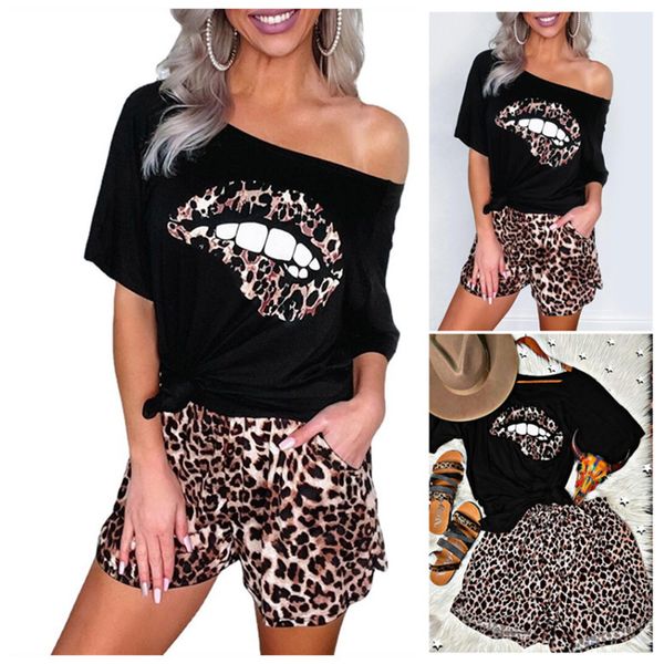 women's thermal underwear 2021 leopard lip print drop shoulder short sleeve with poet shorts home set, Black;pink
women's thermal underwear 2021 leopard lip print drop shoulder short sleeve with poet shorts home set, Black;pink