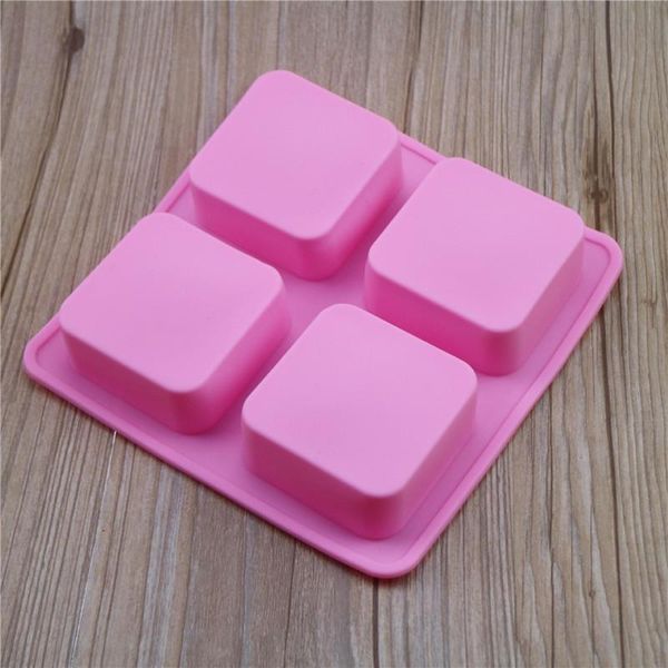craft tools 4 cavity square soap mold silicone diy making homemade cake mould 3d plain form #xj0064
craft tools 4 cavity square soap mold silicone diy making homemade cake mould 3d plain form #xj0064