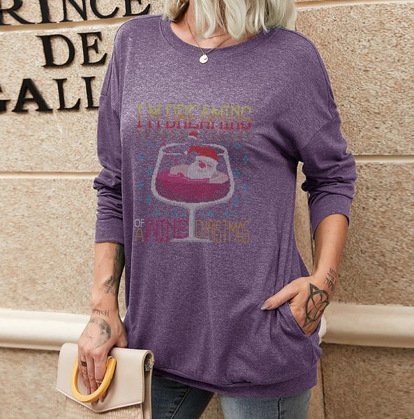 women's hoodies sweatshirts 2022 autumn winter christmas wine cup personalized printed long sleeve t-shirt loose pullover women's, Black
women's hoodies sweatshirts 2022 autumn winter christmas wine cup personalized printed long sleeve t-shirt loose pullover women's, Black