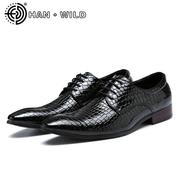 dress shoes lace up casual business men pointed imitate snake leather oxford wedding flats man party driving shoe, Black
dress shoes lace up casual business men pointed imitate snake leather oxford wedding flats man party driving shoe, Black