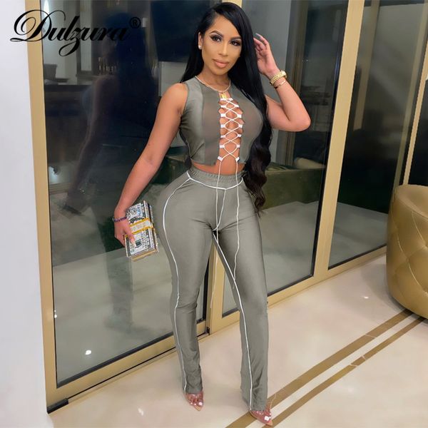 patchwork women two piece set crop tanks hollow out lace up bandage flare pants slit bodycon streetwear outfit, Black;white
patchwork women two piece set crop tanks hollow out lace up bandage flare pants slit bodycon streetwear outfit, Black;white