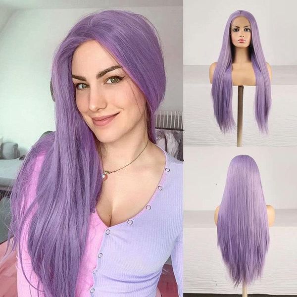synthetic wigs aimeya girl straight lavender purple lace front wig silky for women cosplay daily wear, Black
synthetic wigs aimeya girl straight lavender purple lace front wig silky for women cosplay daily wear, Black