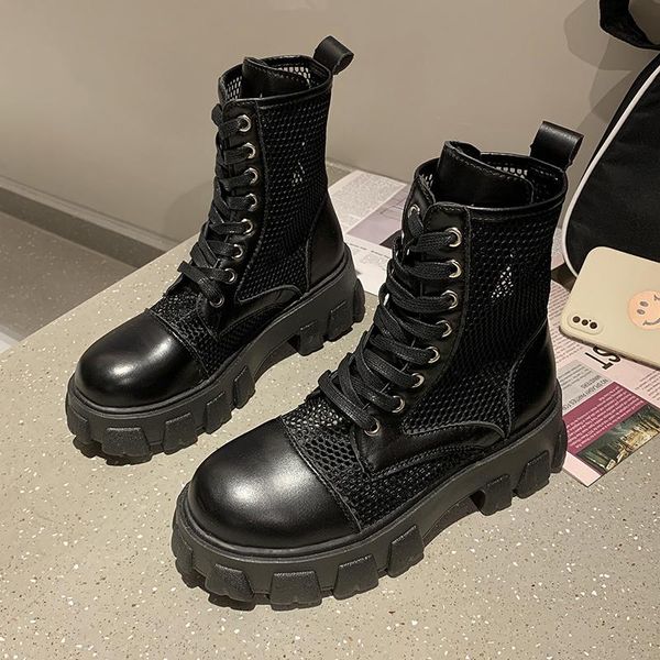 boots breathable mesh ankle women 2021 summer fashion black lace up casual platform sandals cool punk flat boot female shoes
boots breathable mesh ankle women 2021 summer fashion black lace up casual platform sandals cool punk flat boot female shoes