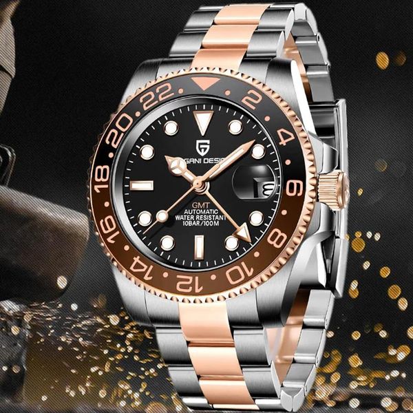 wristwatches pd-1662 gmt 40mm men's watch luxury stainless steel waterproof business mechanical watches reloj hombre, Slivery;brown
wristwatches pd-1662 gmt 40mm men's watch luxury stainless steel waterproof business mechanical watches reloj hombre, Slivery;brown