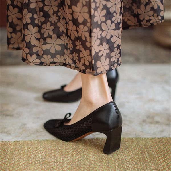 dress shoes design mesh hoof heeled lapolaka genuine leather natural skin office lady women pumps, Black
dress shoes design mesh hoof heeled lapolaka genuine leather natural skin office lady women pumps, Black
