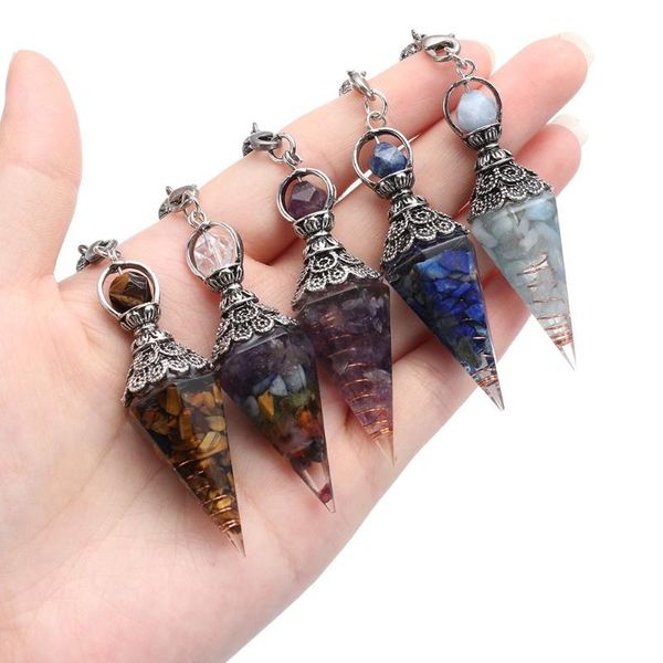 pendant necklaces reiki scrying wicca dowsing pendulum neckalce divination chakra crystal gemstone, Silver
pendant necklaces reiki scrying wicca dowsing pendulum neckalce divination chakra crystal gemstone, Silver