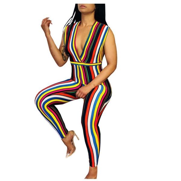 women's jumpsuits & rompers 2021 sleeveless jumpsuit deep v design elegant night club outfit high street tidal fashion quality, Black;white
women's jumpsuits & rompers 2021 sleeveless jumpsuit deep v design elegant night club outfit high street tidal fashion quality, Black;white