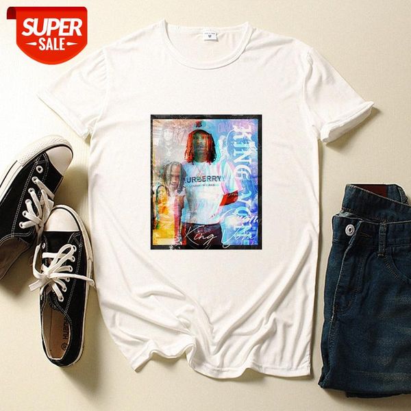 king von rap short sleeve men's and women's t-shirt loose large size #3q1f, White
king von rap short sleeve men's and women's t-shirt loose large size #3q1f, White