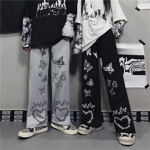 houzhou vintage wide leg pants winter fashion harajuku print trouser loose casual korean style high waist 211124, Black;white
houzhou vintage wide leg pants winter fashion harajuku print trouser loose casual korean style high waist 211124, Black;white