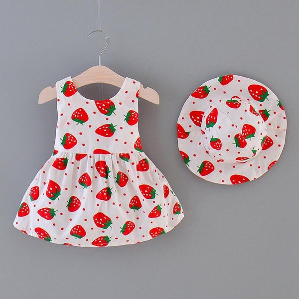 girl's dresses summer for toddler girls baby strawberry print sleeveless princess dress hat outfits kids clothes o-neck, Red;yellow
girl's dresses summer for toddler girls baby strawberry print sleeveless princess dress hat outfits kids clothes o-neck, Red;yellow