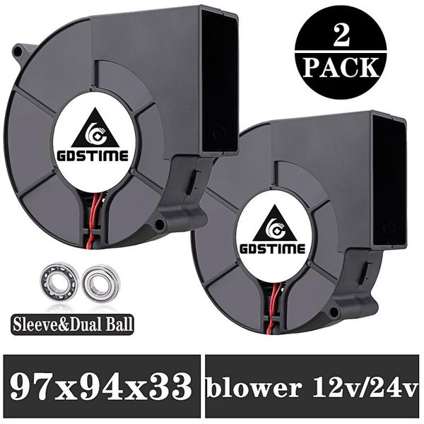 2pcs gdstime dc 9733 12v 24v blower fan 9cm 97x33mm bbq big air flow centrifugal 3600rpm sleeve/ball bearing fans & coolings
2pcs gdstime dc 9733 12v 24v blower fan 9cm 97x33mm bbq big air flow centrifugal 3600rpm sleeve/ball bearing fans & coolings