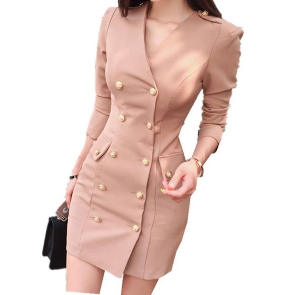 casual dresses jsxdhk 2021 v neck sheath blazer women office dress autumn double-breasted long sleeve bodcyon pencil short work, Black;gray
casual dresses jsxdhk 2021 v neck sheath blazer women office dress autumn double-breasted long sleeve bodcyon pencil short work, Black;gray