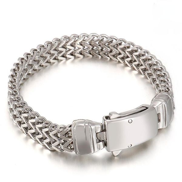 charm bracelets jewels store 11mm punk woven simple hand chain men's 316l stainless steel bracelet jewelry for man js76937-bd, Golden;silver
charm bracelets jewels store 11mm punk woven simple hand chain men's 316l stainless steel bracelet jewelry for man js76937-bd, Golden;silver