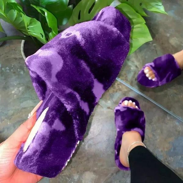 fur shoes women slippers mixed color flock 2021 heels female soft non slip slides warm ladies flops, Black
fur shoes women slippers mixed color flock 2021 heels female soft non slip slides warm ladies flops, Black