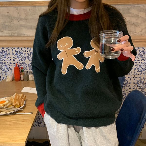 2021 autumn winter women christimas pullovers and sweaters jumper preppy style cartoon soft warm female knitted sweater (f1477), White;black
2021 autumn winter women christimas pullovers and sweaters jumper preppy style cartoon soft warm female knitted sweater (f1477), White;black