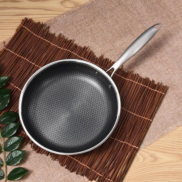 stainless steel frying pan non-stick egg steak gas induction cooker kitchen tools universal pans
stainless steel frying pan non-stick egg steak gas induction cooker kitchen tools universal pans