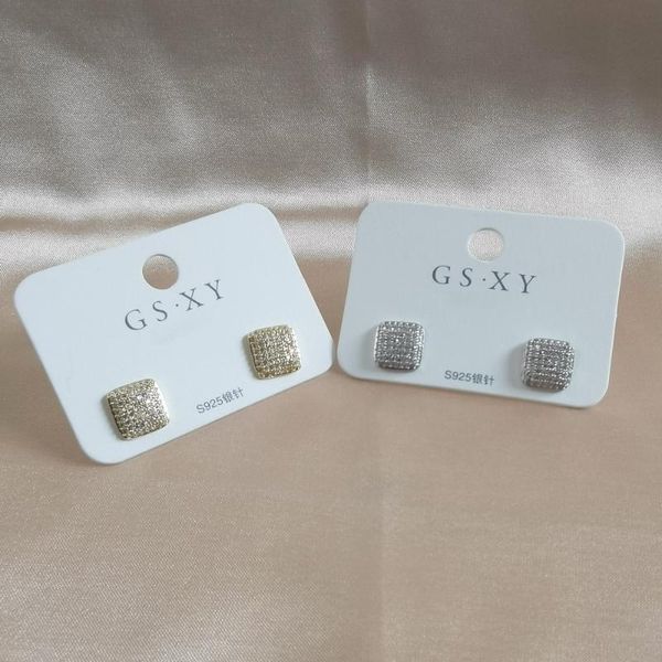 cute square stud earrings for women shiny crystal four-leaf clover party korean fashion jewelry for wedding kpop s925 pin gift, Golden;silver
cute square stud earrings for women shiny crystal four-leaf clover party korean fashion jewelry for wedding kpop s925 pin gift, Golden;silver