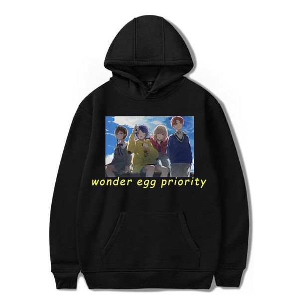 men's hoodies & sweatshirts wonder egg priority hoodie for kawaii women leisure anime streetwear casual oversized clothes pullover hood, Black
men's hoodies & sweatshirts wonder egg priority hoodie for kawaii women leisure anime streetwear casual oversized clothes pullover hood, Black