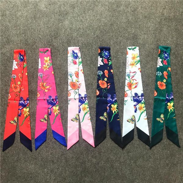 scarves design silk ribbon small floral print women scarf handle bag ribbons female headband long & wraps, Blue;gray
scarves design silk ribbon small floral print women scarf handle bag ribbons female headband long & wraps, Blue;gray