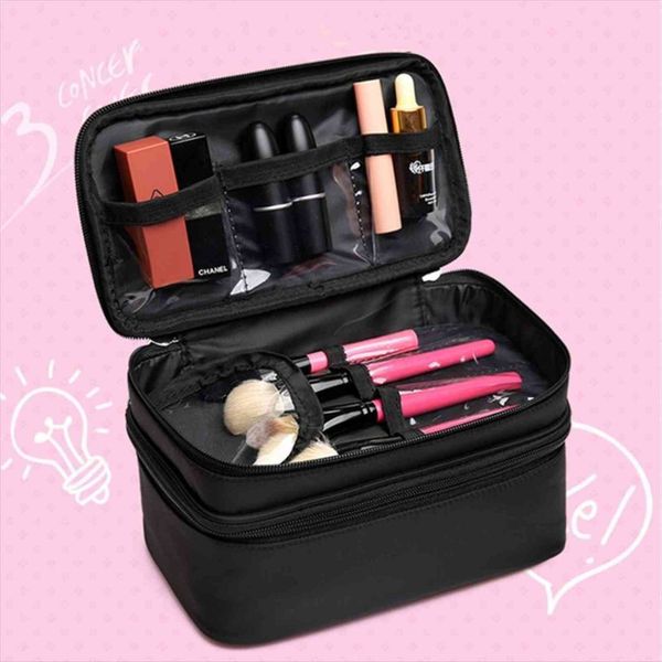 Fashion Women Travel Cosmetic Large Bag Capacity Double Layer Toiletries Portable Makeup Tool Storage Pouch With Handle
Fashion Women Travel Cosmetic Large Bag Capacity Double Layer Toiletries Portable Makeup Tool Storage Pouch With Handle