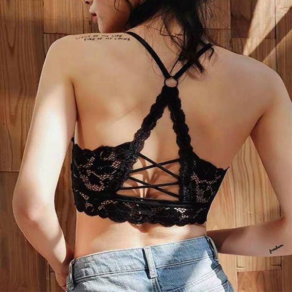women's tube beauty back brassiere lace pad intimates thin section breathable maiden bra backless seamless crop camisoles & tanks, Black;white
women's tube beauty back brassiere lace pad intimates thin section breathable maiden bra backless seamless crop camisoles & tanks, Black;white