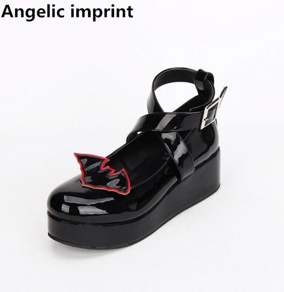 dress shoes angelic imprint woman mori girl lolita cosplay punk lady high heels pumps women princess party 33-47 bat 5cm, Black
dress shoes angelic imprint woman mori girl lolita cosplay punk lady high heels pumps women princess party 33-47 bat 5cm, Black