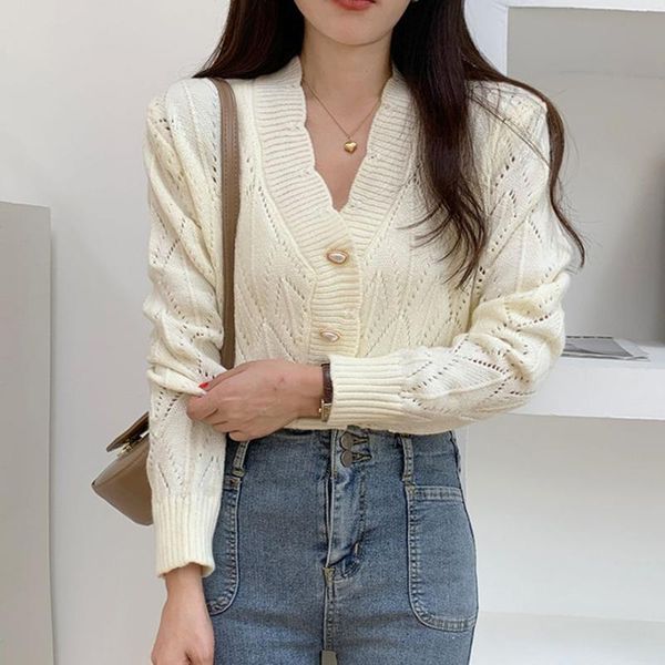 women's knits & tees alien kitty 2021 elegant cardigans sweater v-neck knitwear vintage full sleeve slim women coat autumn mujer office, White
women's knits & tees alien kitty 2021 elegant cardigans sweater v-neck knitwear vintage full sleeve slim women coat autumn mujer office, White