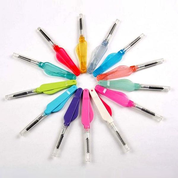 makeup brushes 2pcs portable folding mini eyelash brush plastic tools easy to carry use for mascara after curling lashes 
makeup brushes 2pcs portable folding mini eyelash brush plastic tools easy to carry use for mascara after curling lashes