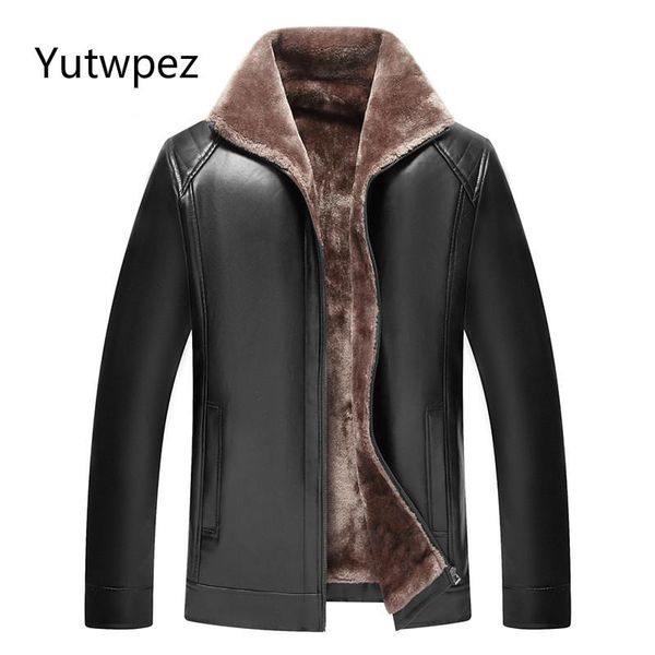 men's jackets yutwpez brand leather jacket coats male pu motorcycle fur collar plush lining warm men, Black;brown
men's jackets yutwpez brand leather jacket coats male pu motorcycle fur collar plush lining warm men, Black;brown