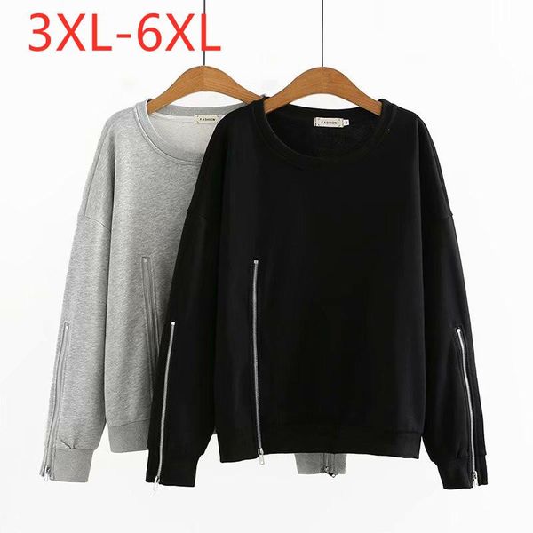 plus size t-shirt 2021 ladies autumn winter for women large pullover long sleeve loose cotton zipper sweatshirt 3xl 4xl 5xl 6xl, Black
plus size t-shirt 2021 ladies autumn winter for women large pullover long sleeve loose cotton zipper sweatshirt 3xl 4xl 5xl 6xl, Black